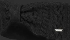 Mössor & Pannband>Everest Outdoor Cabel Knit Headband BLACK