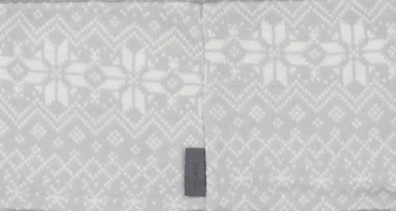 Mössor & Pannband>Everest Outdoor Jacquard Wool Headband GREY/WHITE