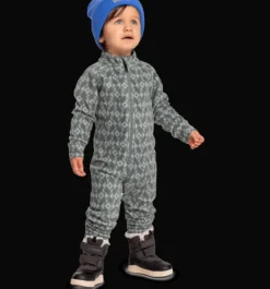 Underställ|Tröjor & T-Shirts>Everest Outdoor K Printed Flc Ovr OAT GREEN