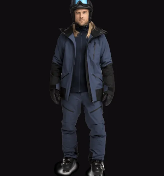 Varma Jackor|Skidjackor>Everest Outdoor M Alpine Jacket NAVY/BLACK