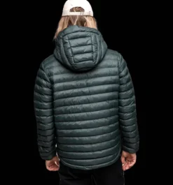Varma Jackor|Tunna Jackor>Everest Outdoor M Liner Hood Jacket DK GREEN