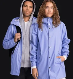 Regnjackor|Tunna Jackor>Everest Outdoor U Rain Coat 2 LIGHT LAVENDEL