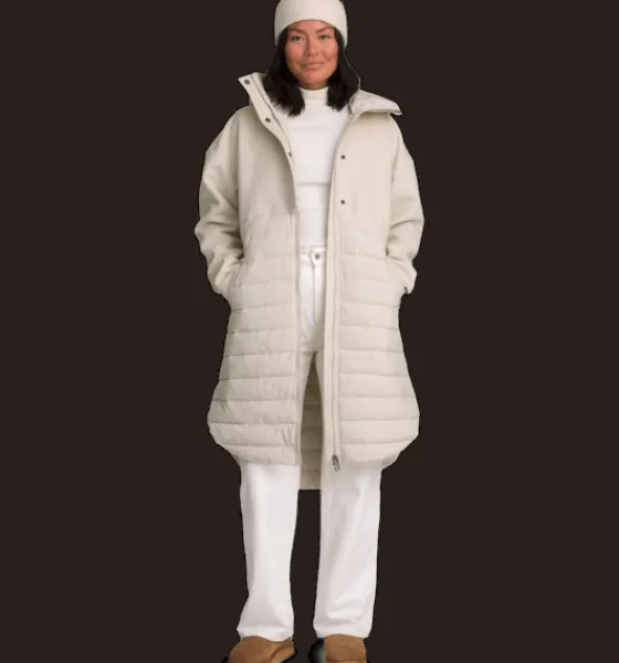 Varma jackor|Tunna jackor>Everest Outdoor W Edith Coat IVORY BEIGE