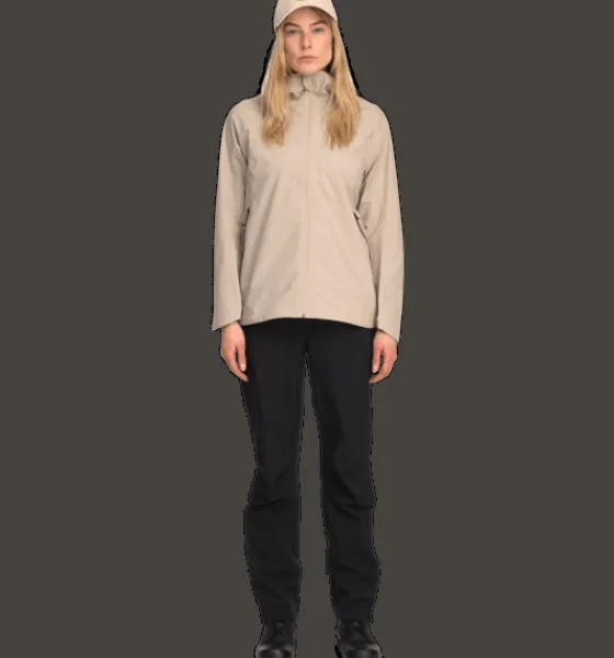 Skaljackor|Tunna jackor>Everest Outdoor W 2.5-l Shell Jkt DK KHAKI