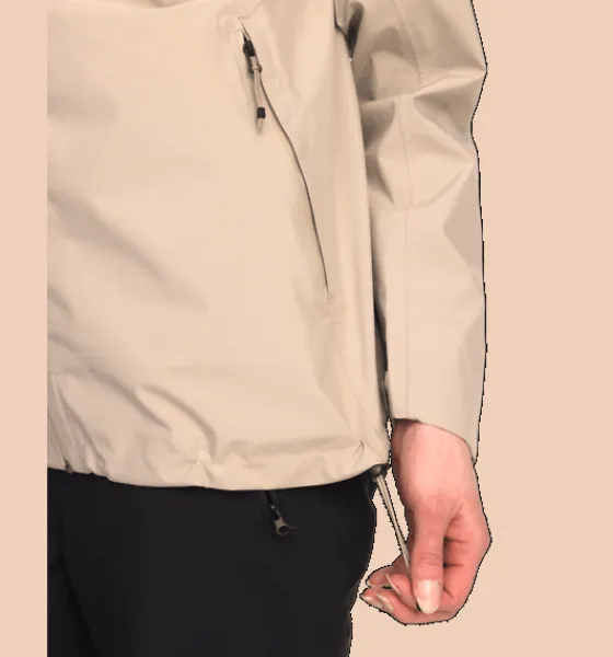 Skaljackor|Tunna jackor>Everest Outdoor W 2.5-l Shell Jkt DK KHAKI