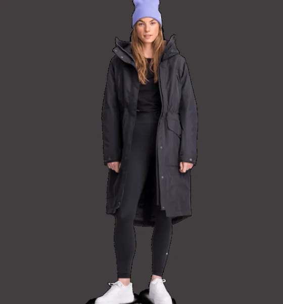Varma jackor>Everest Outdoor W Long Padded Function Parka BLACK