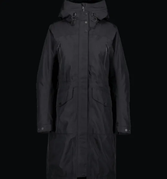 Varma jackor>Everest Outdoor W Long Padded Function Parka BLACK