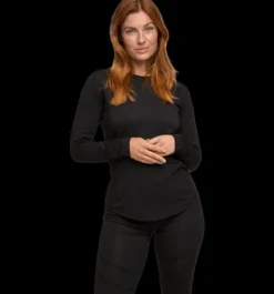 Tröjor & T-Shirts|Underställ>Everest Outdoor W Underwear Sht BLACK