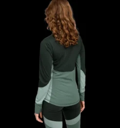 Underställ|Tröjor & T-Shirts>Everest Outdoor W Underwear Sht KHAKI GREEN