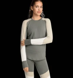 Underställ|Tröjor & T-Shirts>Everest Outdoor W Underwear Sht KHAKI GREY