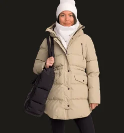 Varma jackor>Everest Outdoor W Warm Parka BEIGE CLAY